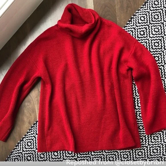 Reformation Florian Alpaca Sweater XS, color: red - Picture 4 of 8